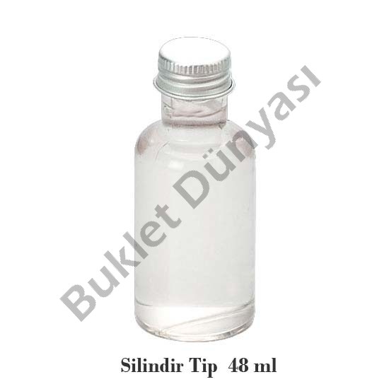 Silindir tip pvc şişe 48 ml