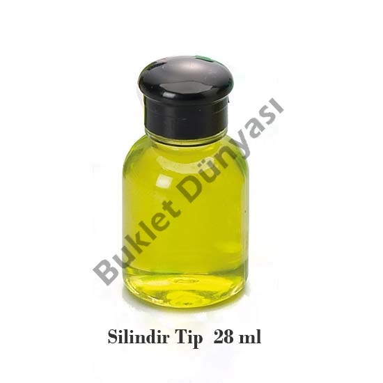 Buklet şişesi Silindir tip 28 ml